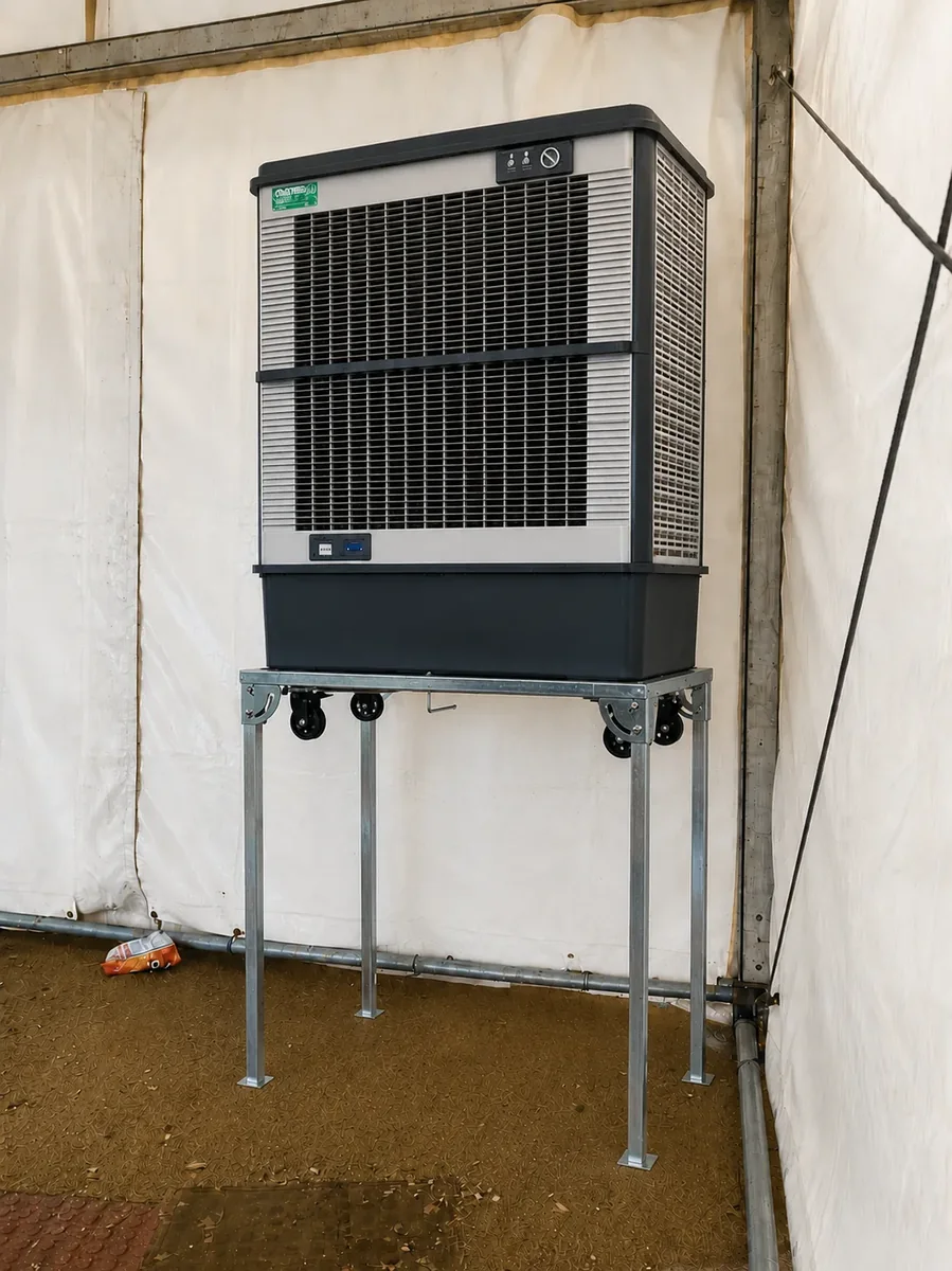 Instalación aire evaporativo COROFRIO en evento