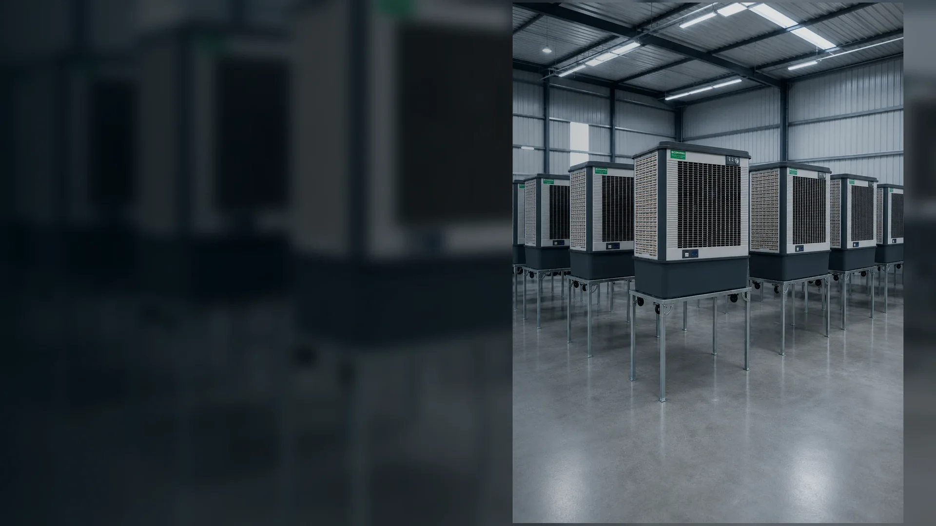 Fabricación y alquiler de aire evaporativo industrial COROFRIO en Andalucía